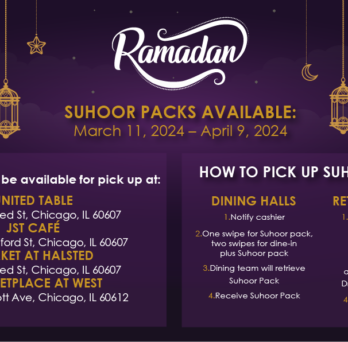 UIC Dining - Ramadan Suhoor Packs
                  